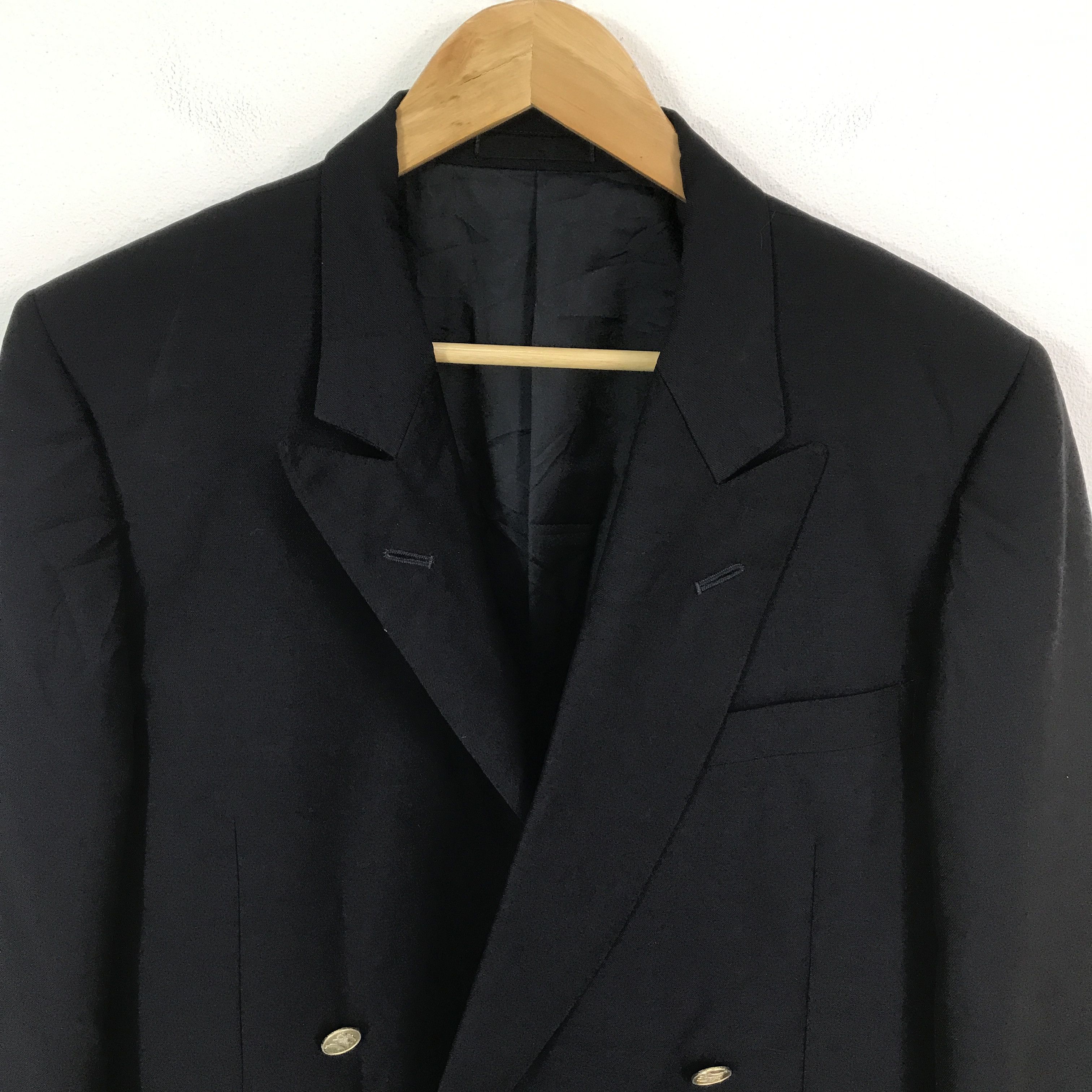 Burberry × Vintage burberrys Double Breasted blazer jacket Size US L / EU 52-54 / 3 - 3 Thumbnail