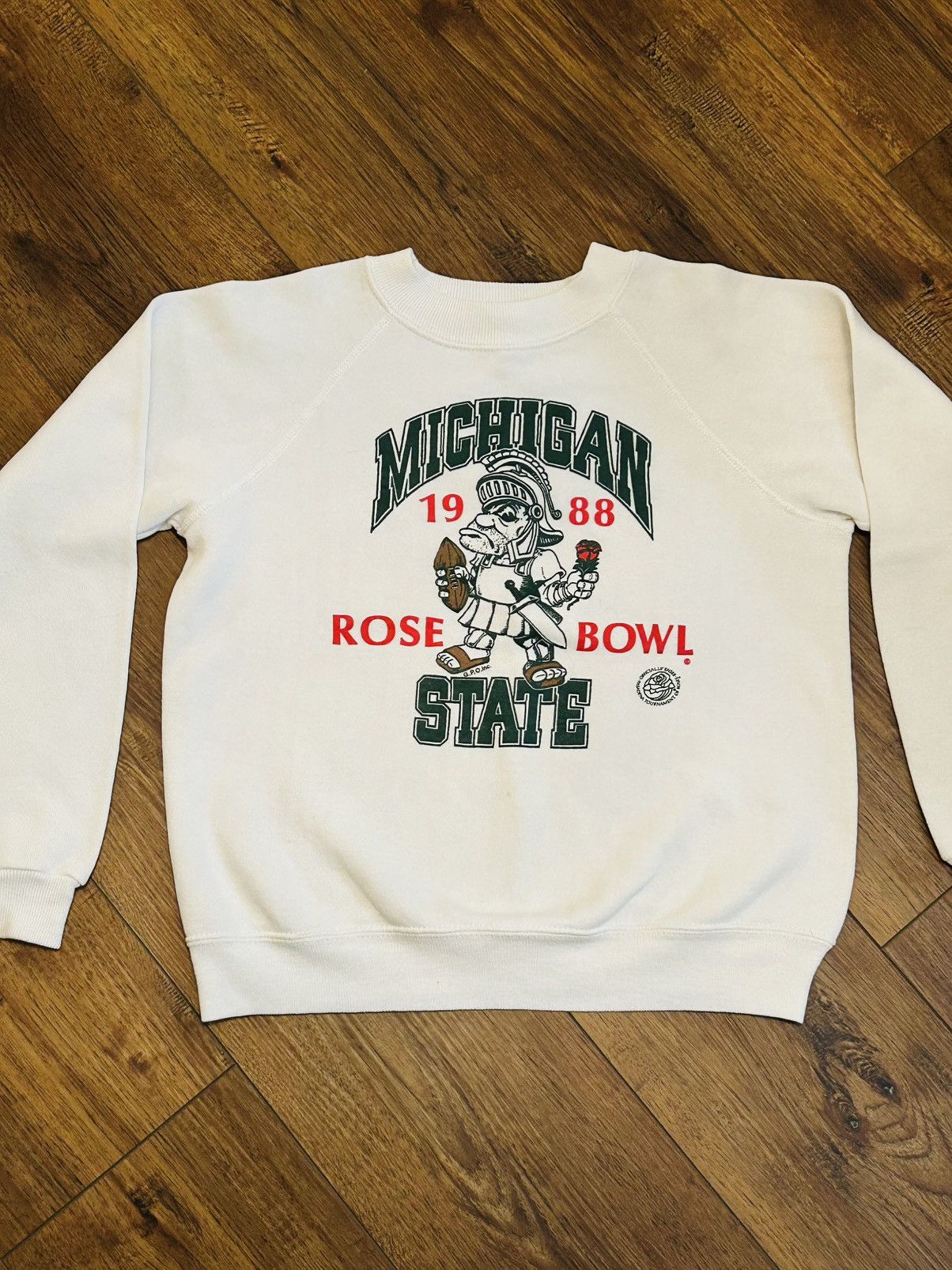 Vintage Vintage 1988 MSU Rose Bowl Sweatshirt Size XS / US 0-2 / IT 36-38 - 3 Thumbnail