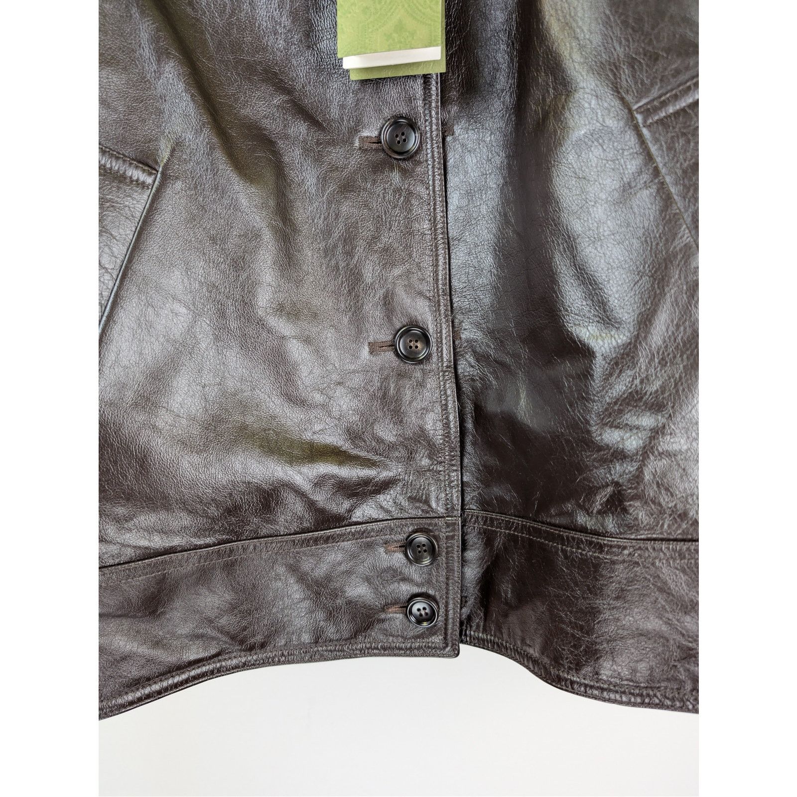 Gucci o1rshd1 Reversible Soft Calf Jacket in Dark Brown/Mix Size US L / EU 52-54 / 3 - 9 Thumbnail