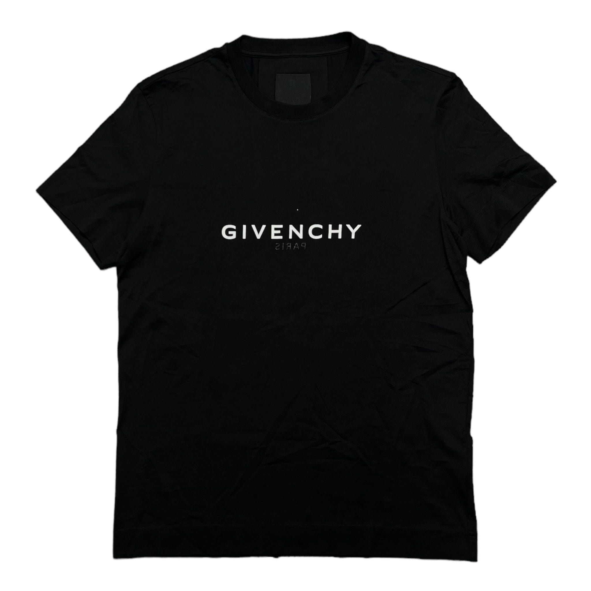 Givenchy Paris Logo Short Sleeve Tee Shirt Black Size US M / EU 48-50 / 2 - 1 Thumbnail