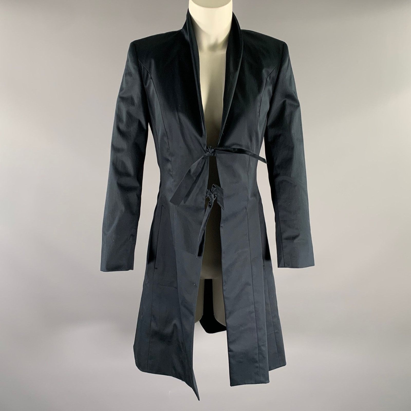 Other PAUW Size XS Navy Cotton Blend Solid Kimono Jacket Size XS / US 0-2 / IT 36-38 - 1 Thumbnail