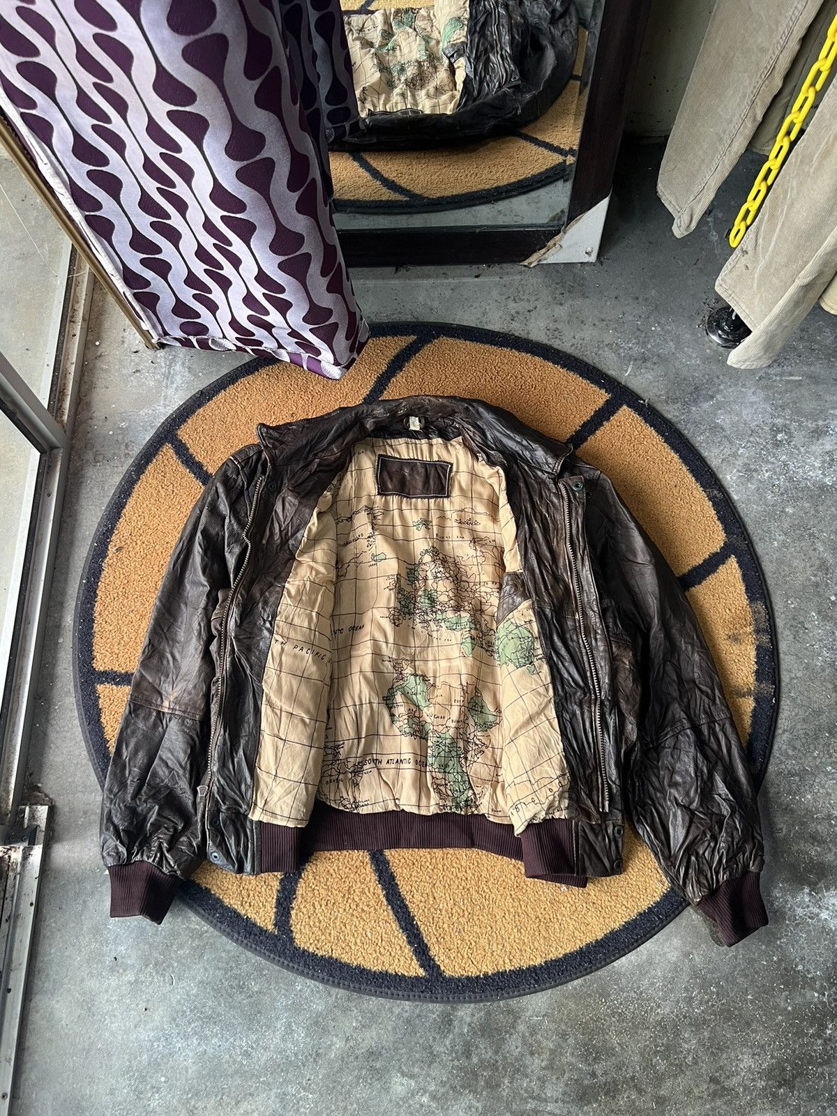 Genuine Leather 🔥Vintage Unknown Brand Real Leather Jacket Size US XL / EU 56 / 4 - 1 Thumbnail