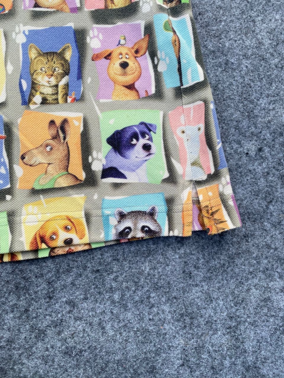 Japanese Brand Vintage Kunio Collection Dog Overprint Movie Polo Shirt Size US L / EU 52-54 / 3 - 9 Thumbnail