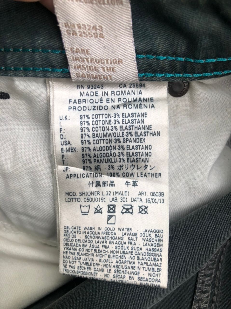 Diesel × Vintage Vintage Diesel Rust Denim Jeans Slim-Skinny Size US 33 - 5 Thumbnail