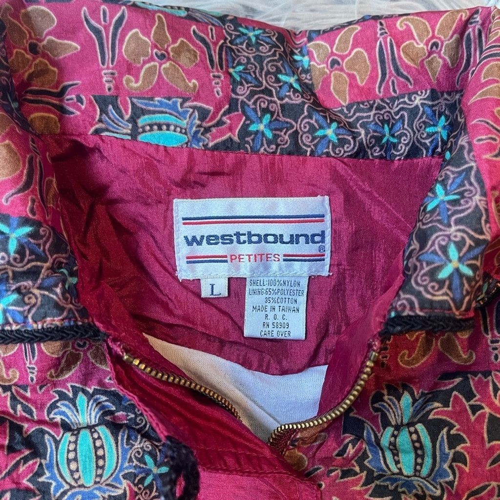 Other Westbound Red and Multicolor Patterned vtg Jacket size L Size L / US 10 / IT 46 - 3 Thumbnail