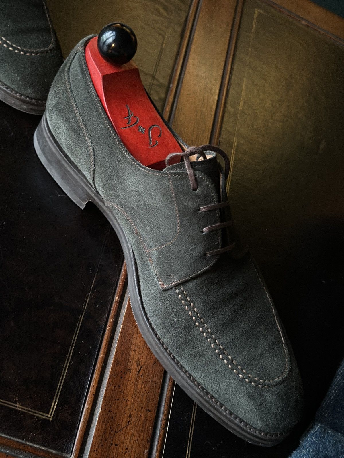 J.FitzPatrick J. Fitzpatrick Green Cle Elum Derby U.S. Size 9.5 Loden Size US 9.5 / EU 42-43 - 4 Thumbnail