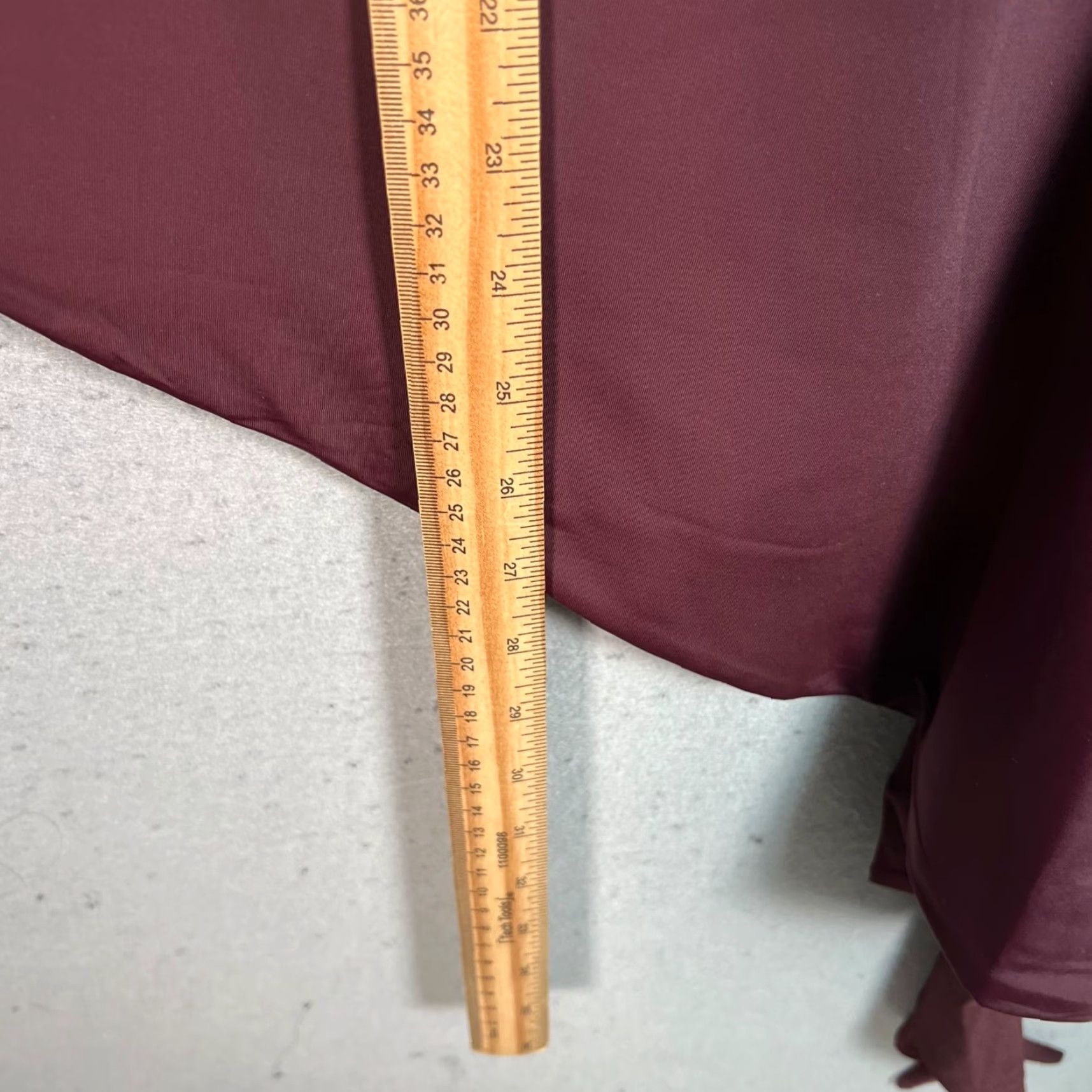 Vintage DYLN Womens Small One-Shoulder Burgundy Asymmetrical Top w/ Lace Detail Blouse Size S / US 4 / IT 40 - 6 Thumbnail