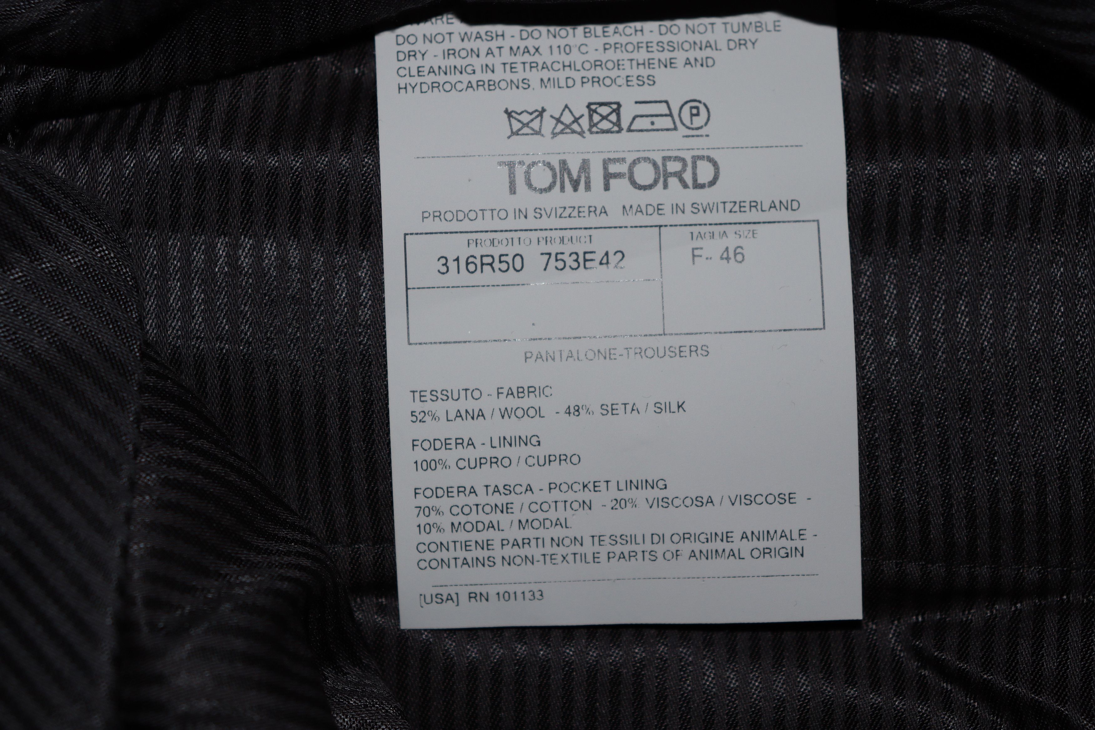 Tom Ford o1rshd1 Velvet Lapel Evening Suit in Black Size US S / EU 44-46 / 1 - 15 Thumbnail