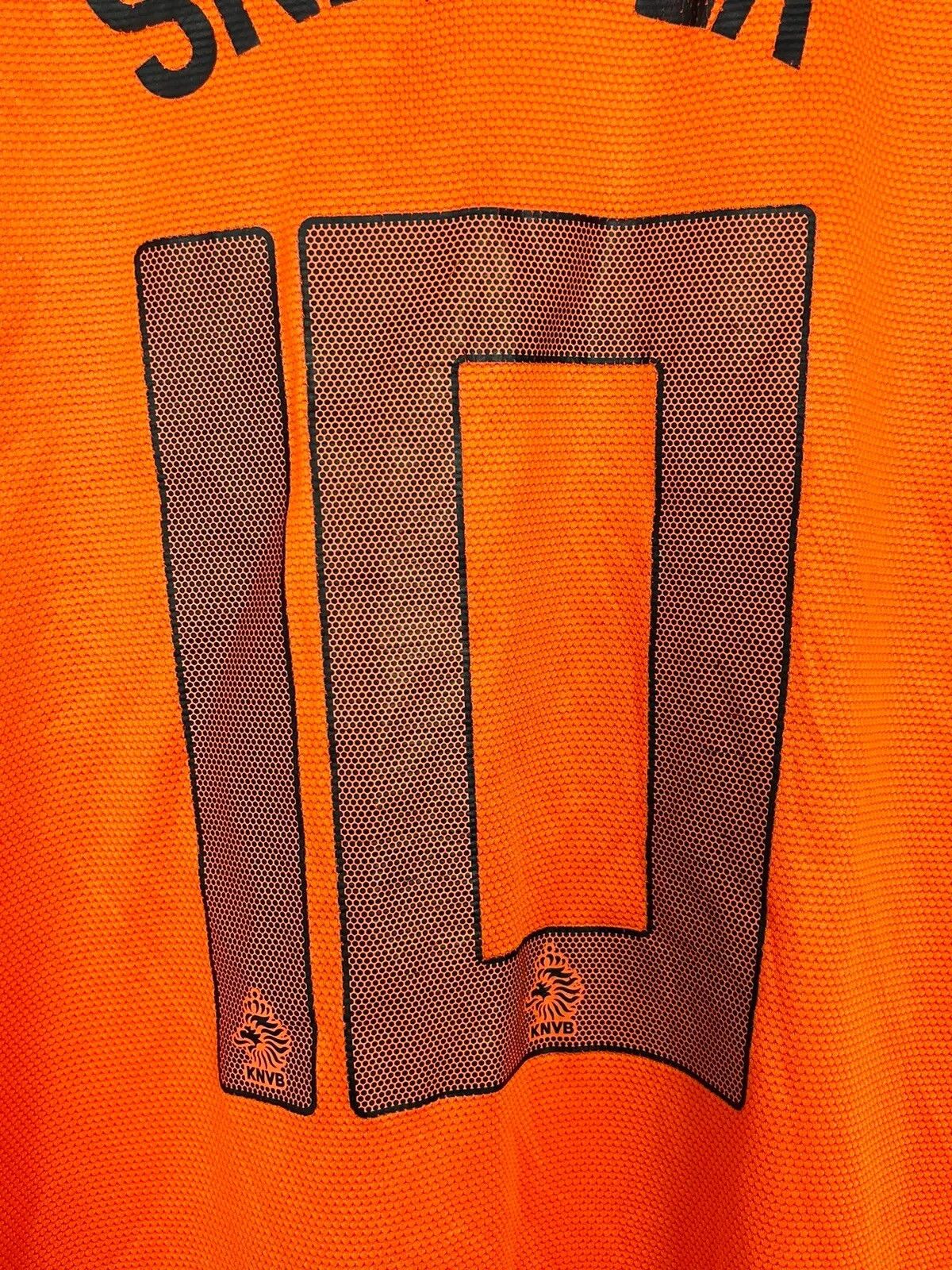 Nike Nike Netherlands #10 Wesley Sneijder KNVB 2012 Home Jersey Size US M / EU 48-50 / 2 - 8 Thumbnail