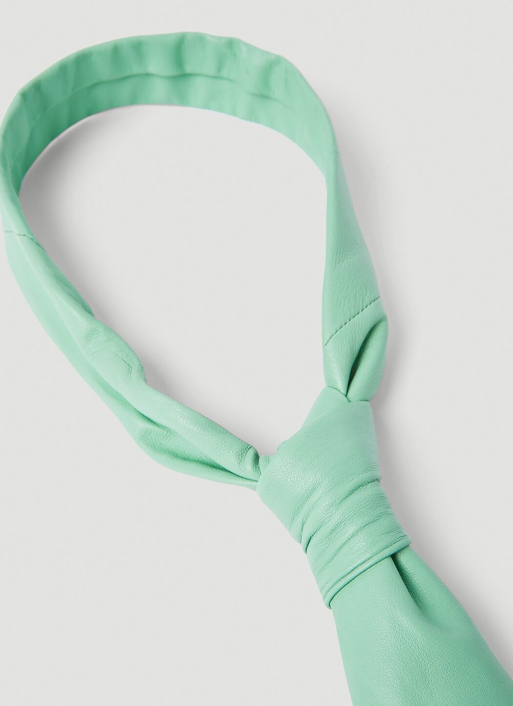 Bottega Veneta o1loc1c1025 Size: OS / 762027 Leather Tie in Mint Green Size ONE SIZE - 4 Thumbnail