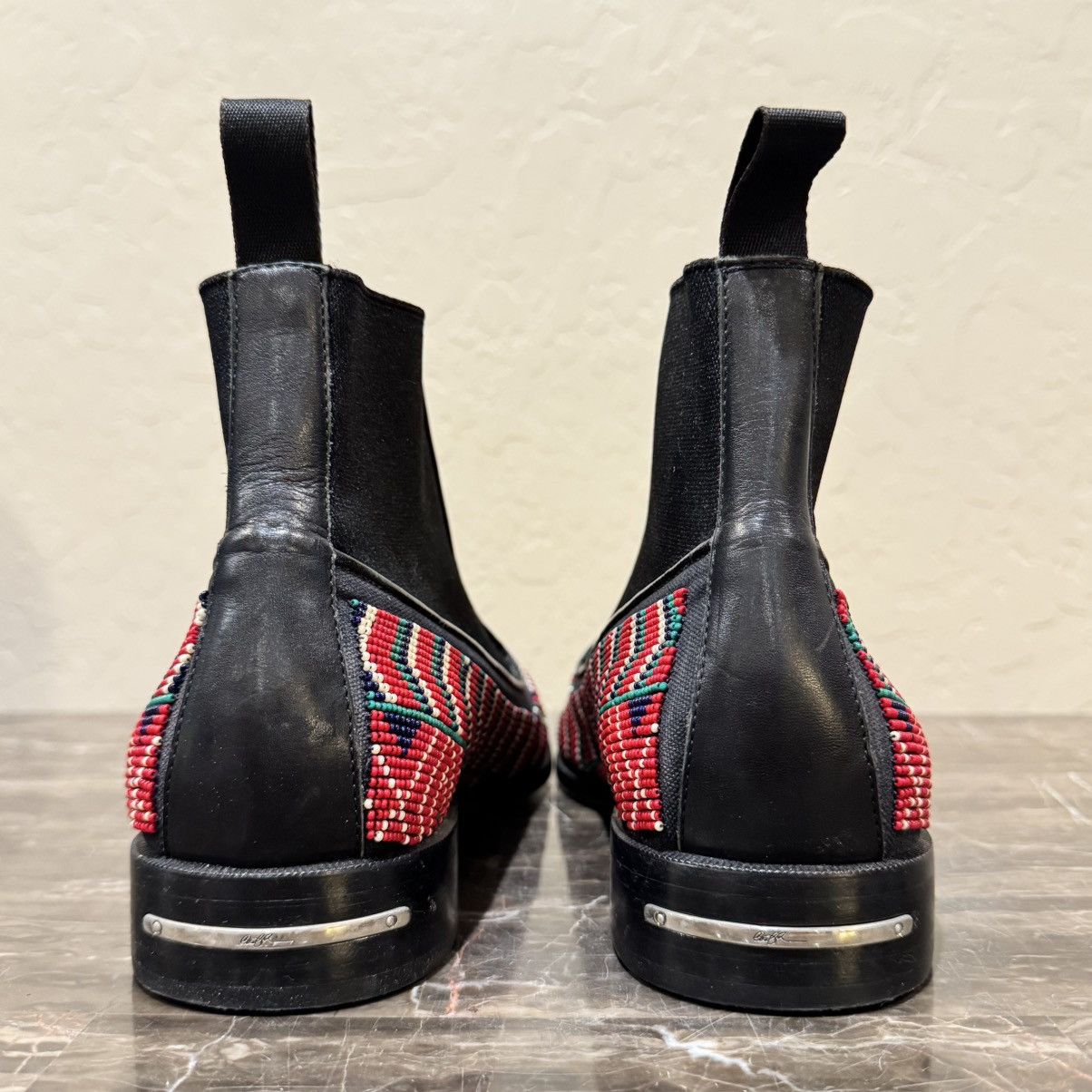 Donald Pliner Donald Pliner Beaded Leather Chelsea Boots Size US 8 / EU 41 - 12 Thumbnail