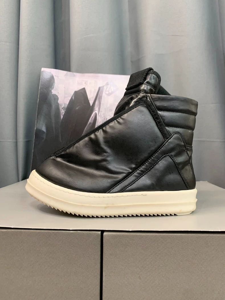 Rick Owens Rick Owens Black leather fashion witch boots with white so Size US 6 / IT 36 - 3 Thumbnail