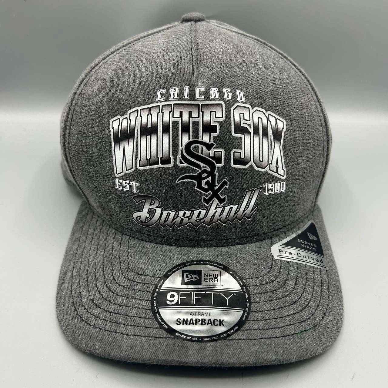 New Era Chicago White Sox Hat Men MLB Snap Back Cotton A-Frame New Size ONE SIZE - 1 Thumbnail
