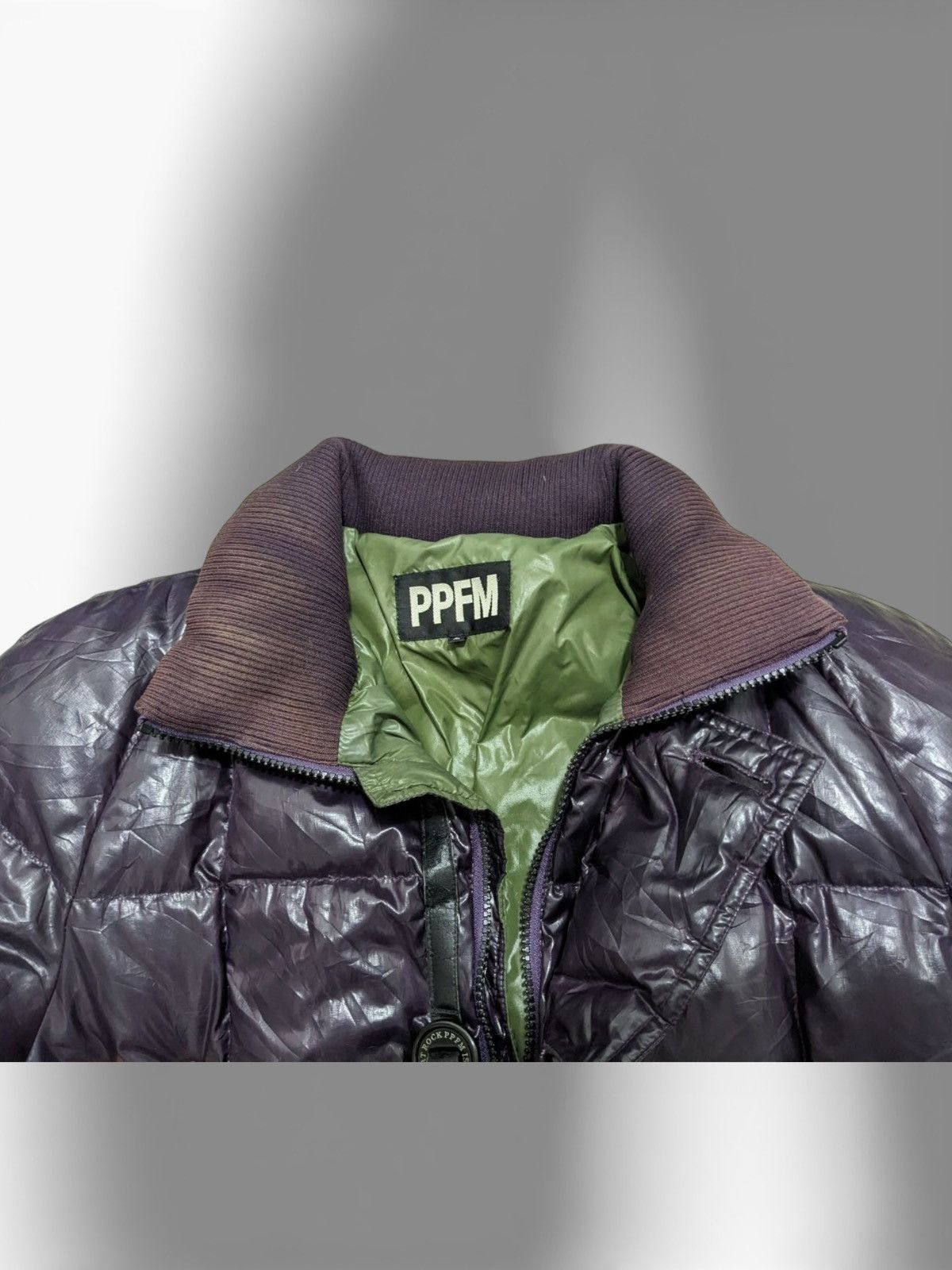 PPFM RARE PURPLE ‘PPFM IS REGISTERED AT ROCK’ PUFFER JACKET Size US S / EU 44-46 / 1 - 5 Thumbnail