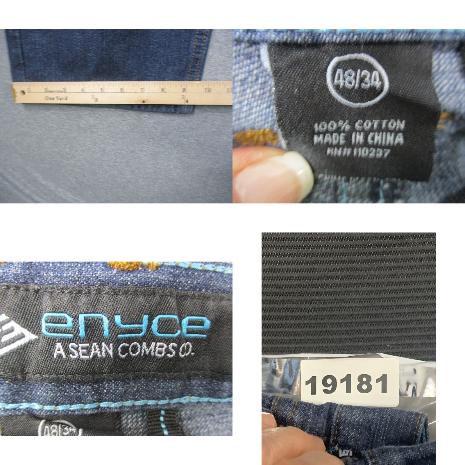 Enyce VINTAGE Enyce Jeans Mens 44 Baggy Y2K Wide Leg Hip Hop Jeans Size US 44 / EU 60 - 8 Thumbnail