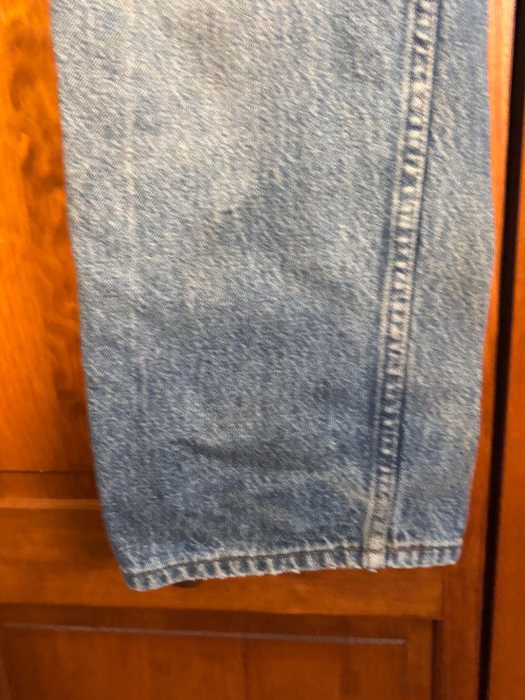 JCPenney JCPenney Jeans Straight Leg Distressed 38x32 Blue Size US 40 / EU 56 - 4 Thumbnail