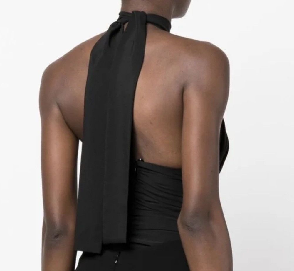 Magda Butrym MAGDA BUTRYM cut-out flower-detail Halterneck Bodysuit Size XS / US 0-2 / IT 36-38 - 5 Thumbnail
