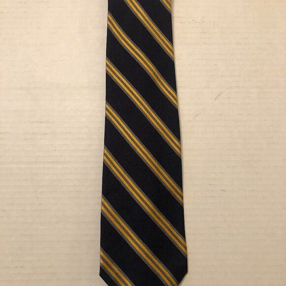 brooks brothers men's new navy silk tie 3 1/2