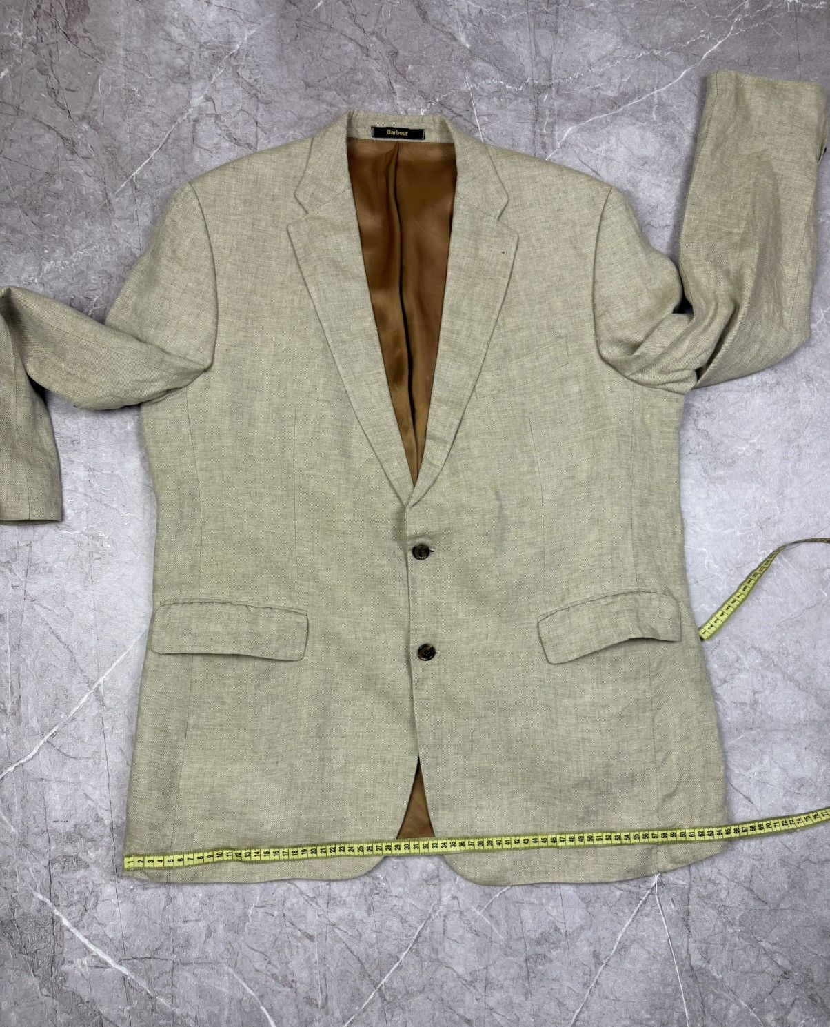 Barbour Luxury Barbour 100% Linen Blazer Jacket Size 58 Size 48R - 16 Thumbnail