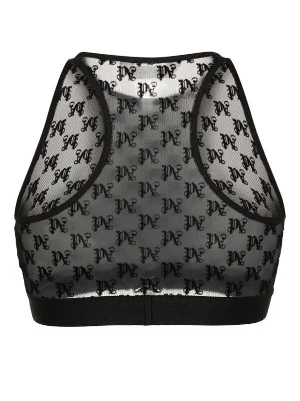 Palm Angels o1y1225 Size : XS / Tulle Bra in Black Size ONE SIZE - 2 Thumbnail