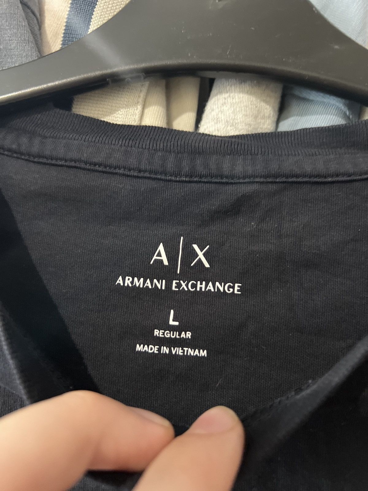 Armani Exchange EMPORIO ARMANY EXCHANGE SMALL LOGO T SHIRT CERTILOGO AOP Size US L / EU 52-54 / 3 - 5 Thumbnail