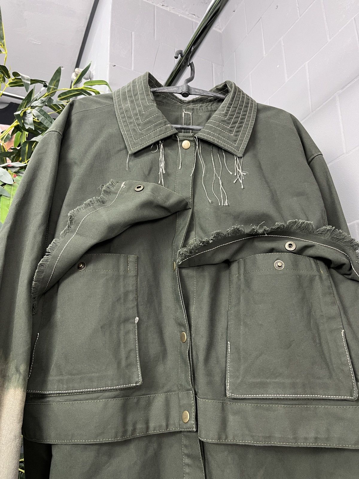 Other REWORKED HEAVY DENIM BONDAGE JACKET WITH 3D POCKETS - 2282 Size US XL / EU 56 / 4 - 2 Thumbnail
