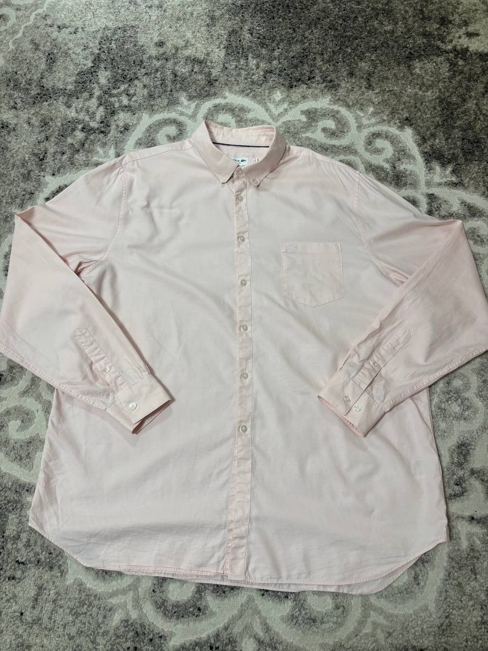 Lacoste Men's classic pink long-sleeved shirt Lacoste Size 46/XXL Size US XXL / EU 58 / 5 - 6 Thumbnail