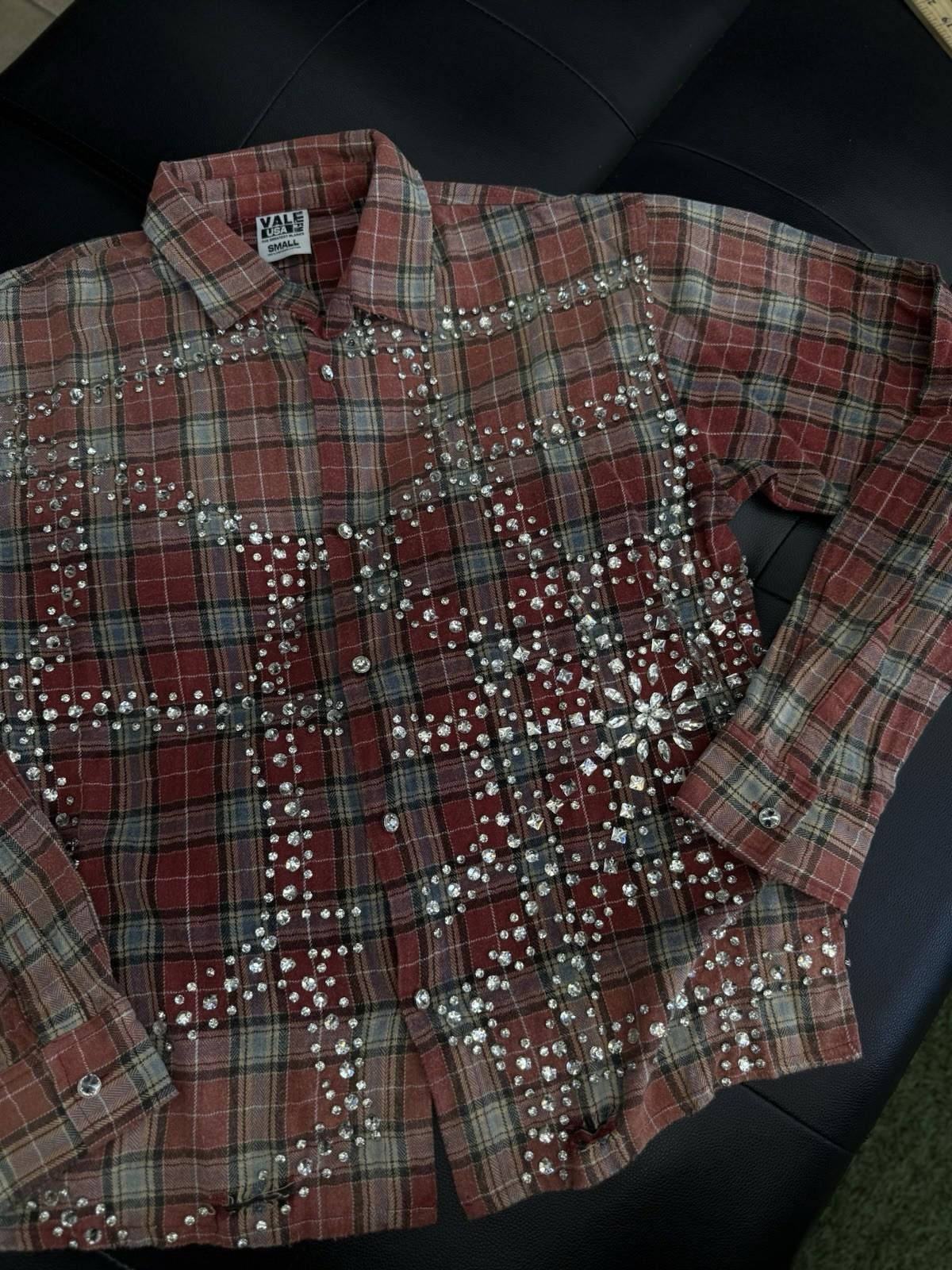 Vale Vale Forever Valley Full Crystal Stone Flannel Size Small Size US S / EU 44-46 / 1 - 2 Thumbnail