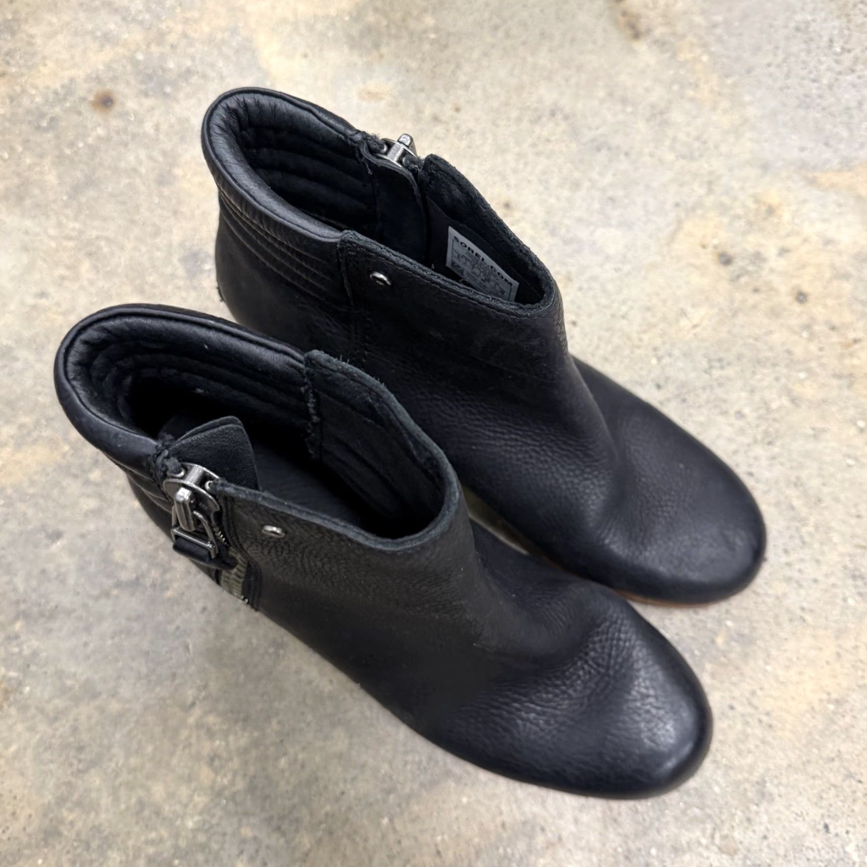 SOREL Sorel Danica Womens Heeled Ankle Boots Size 9 Leather Black NL2547-010 Size US 7 / IT 37 - 2 Thumbnail