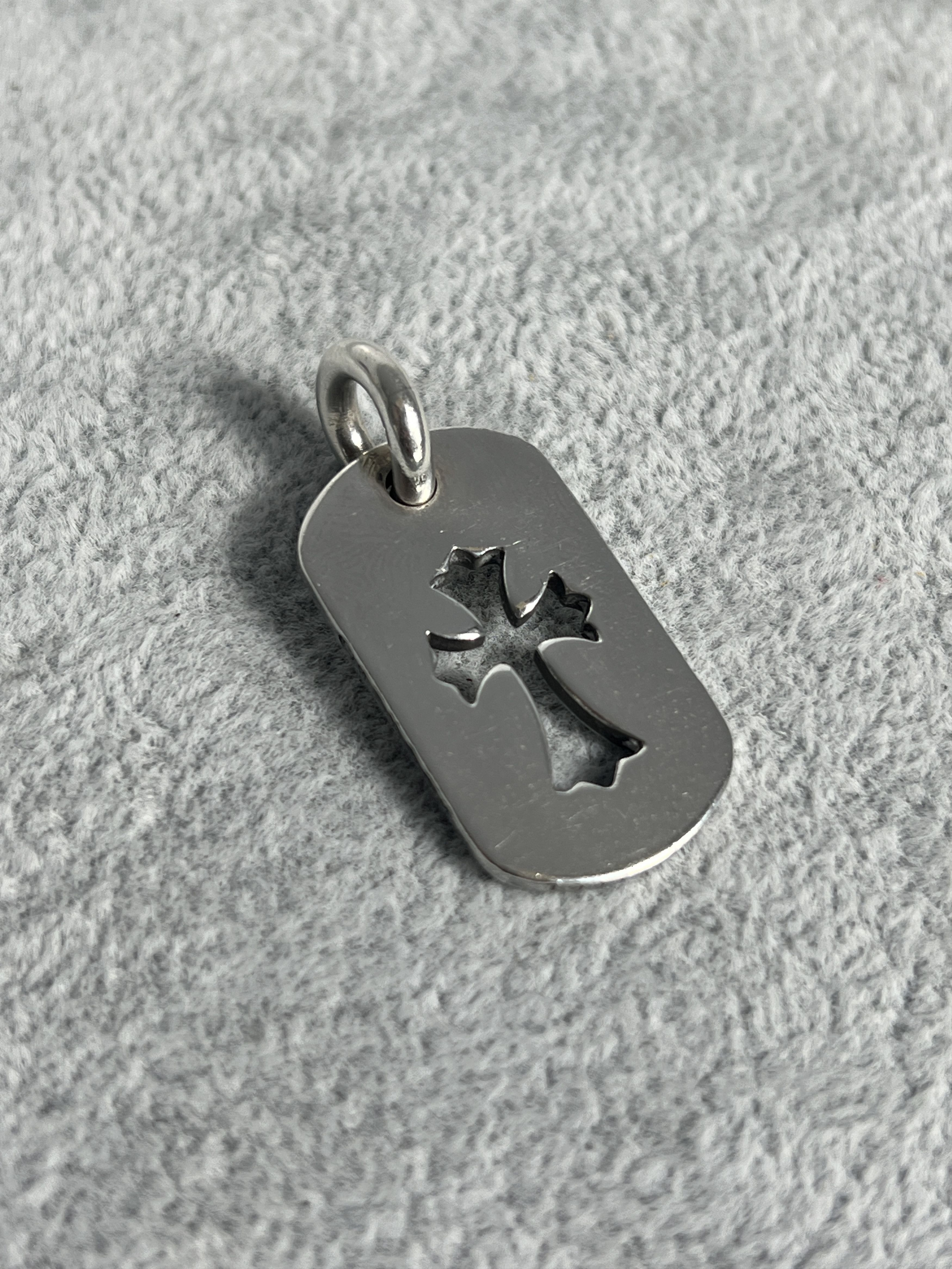 Chrome Hearts Chrome Hearts Cutout Cross Dog Tag Pendant Silver Size ONE SIZE - 2 Thumbnail