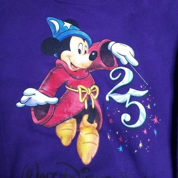 Mickey Inc Vintage Disney Wizard Mickey Crewneck Sweatshirt Size US M / EU 48-50 / 2 - 1 Thumbnail