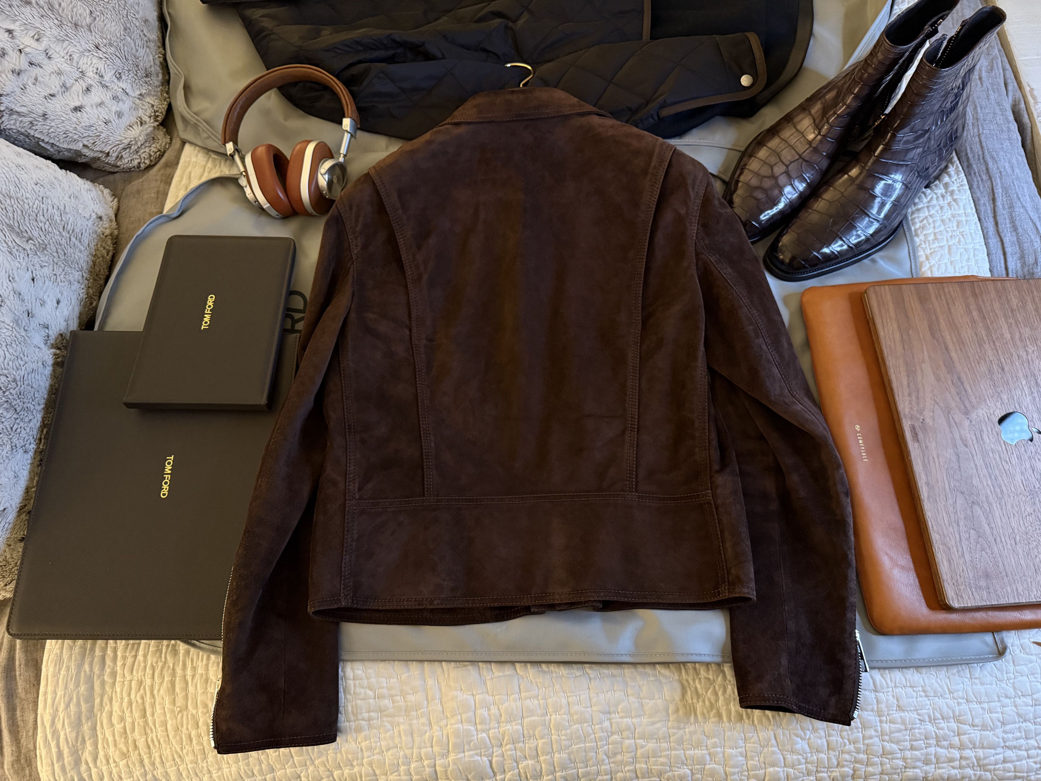 Loewe Collector Piece, Rare LOEWE JW Anderson Suede Biker Size US M / EU 48-50 / 2 - 18 Thumbnail