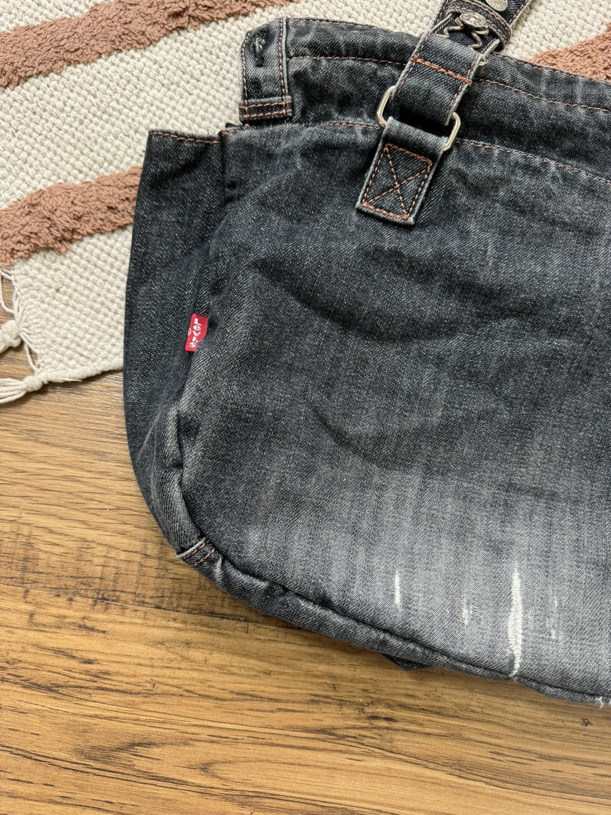 Levi's VINTAGE LEVI’S WASHED GREY DENIM BAG Size ONE SIZE - 6 Thumbnail