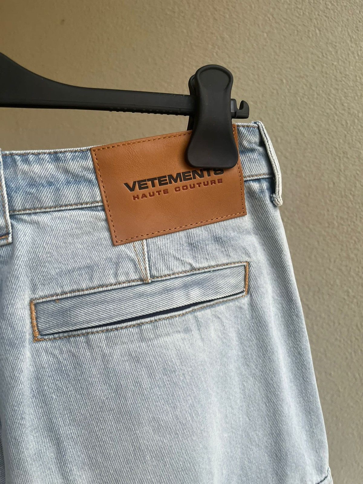 Vetements Triple Zip Baggy Jeans in Denim Light Blue Size US 30 / EU 46 - 19 Thumbnail