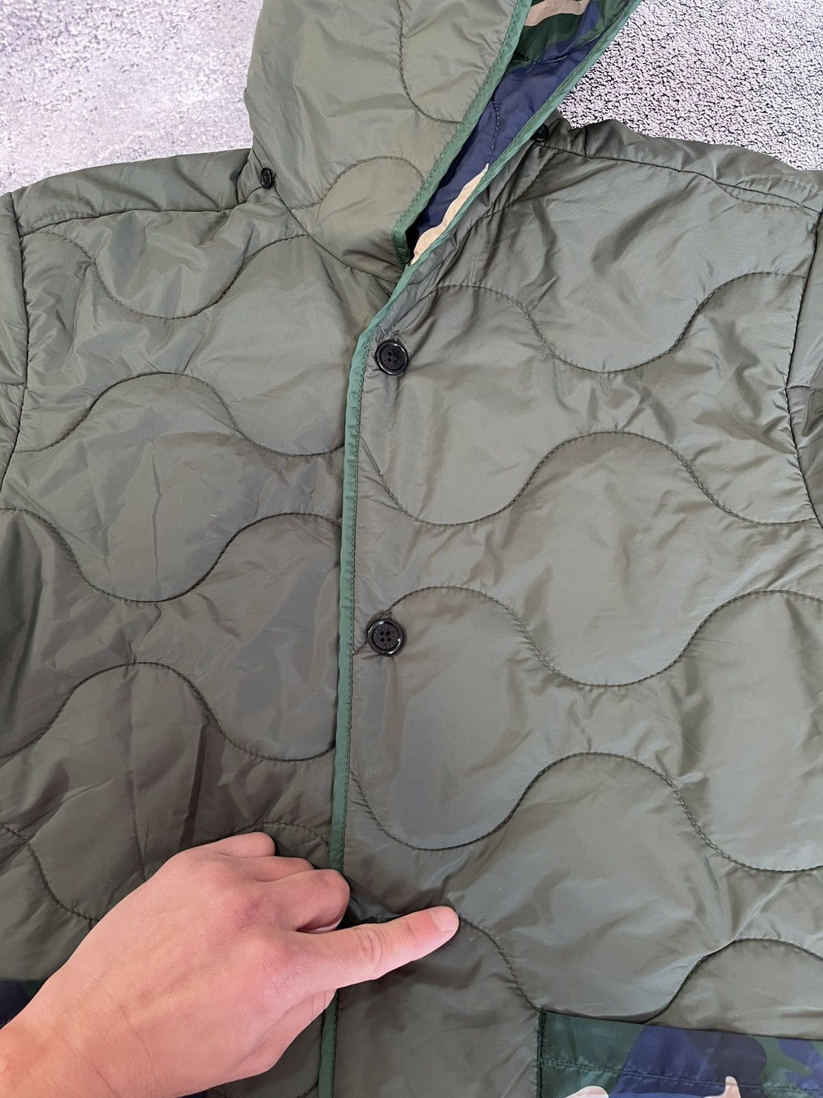 Zadig & Voltaire Zadig & Voltaire Blaka Quilted Jacket Women S Olive Hooded Size S / US 4 / IT 40 - 15 Thumbnail