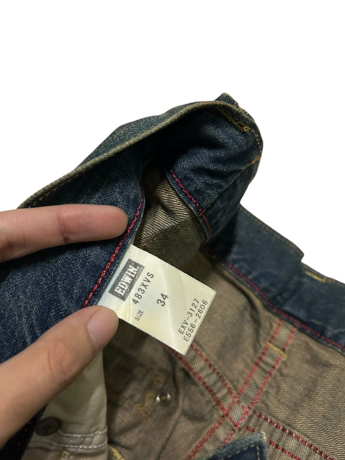 Edwin × Japanese Brand × Tornado Mart Edwin Exlusive Vintage Distressed Mud Wash Rare Denim 🎌☠️ Size US 37 - 19 Thumbnail