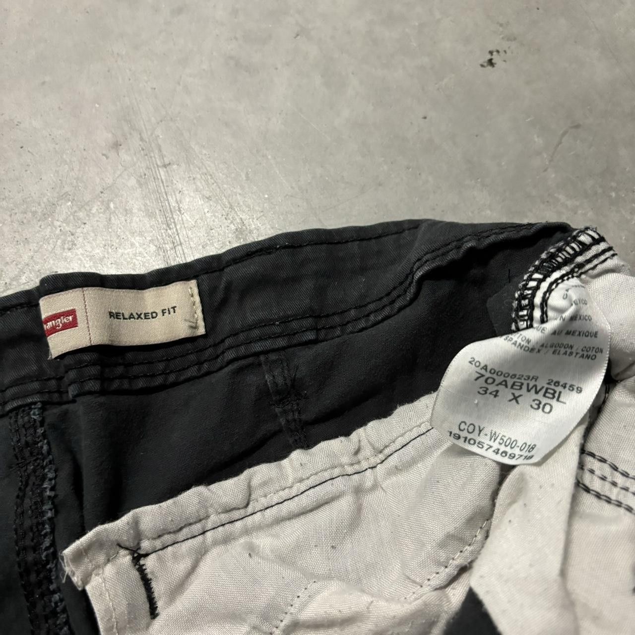 Japanese Brand × Vintage Crazy Vintage Y2K/2000s Grunge Faded Black Skater Cargo Pants! Size US 34 / EU 50 - 7 Thumbnail