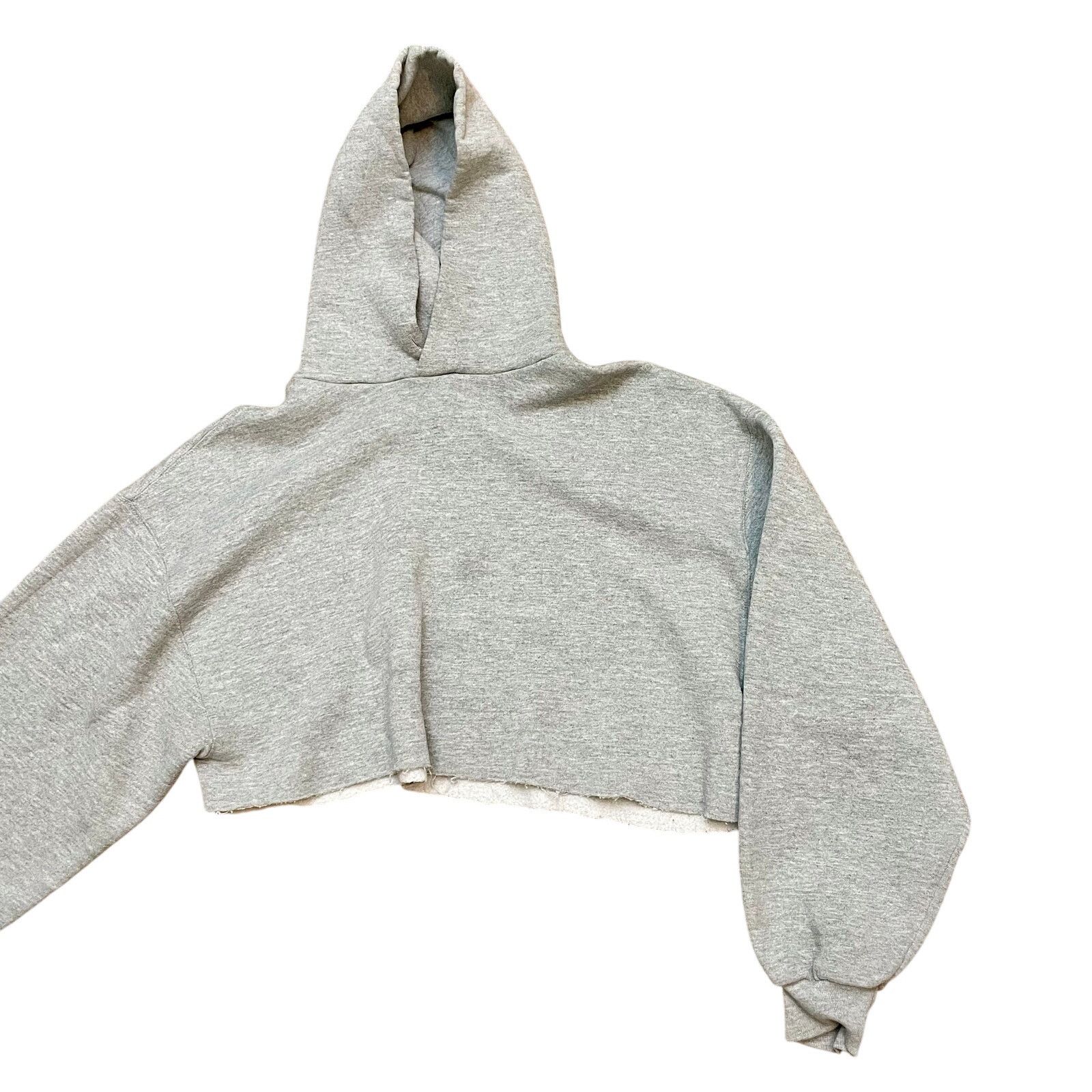 Russell Athletic Vtg Russell Athletic Cropped Hoodie - Size XL Size XL / US 12-14 / IT 48-50 - 3 Thumbnail