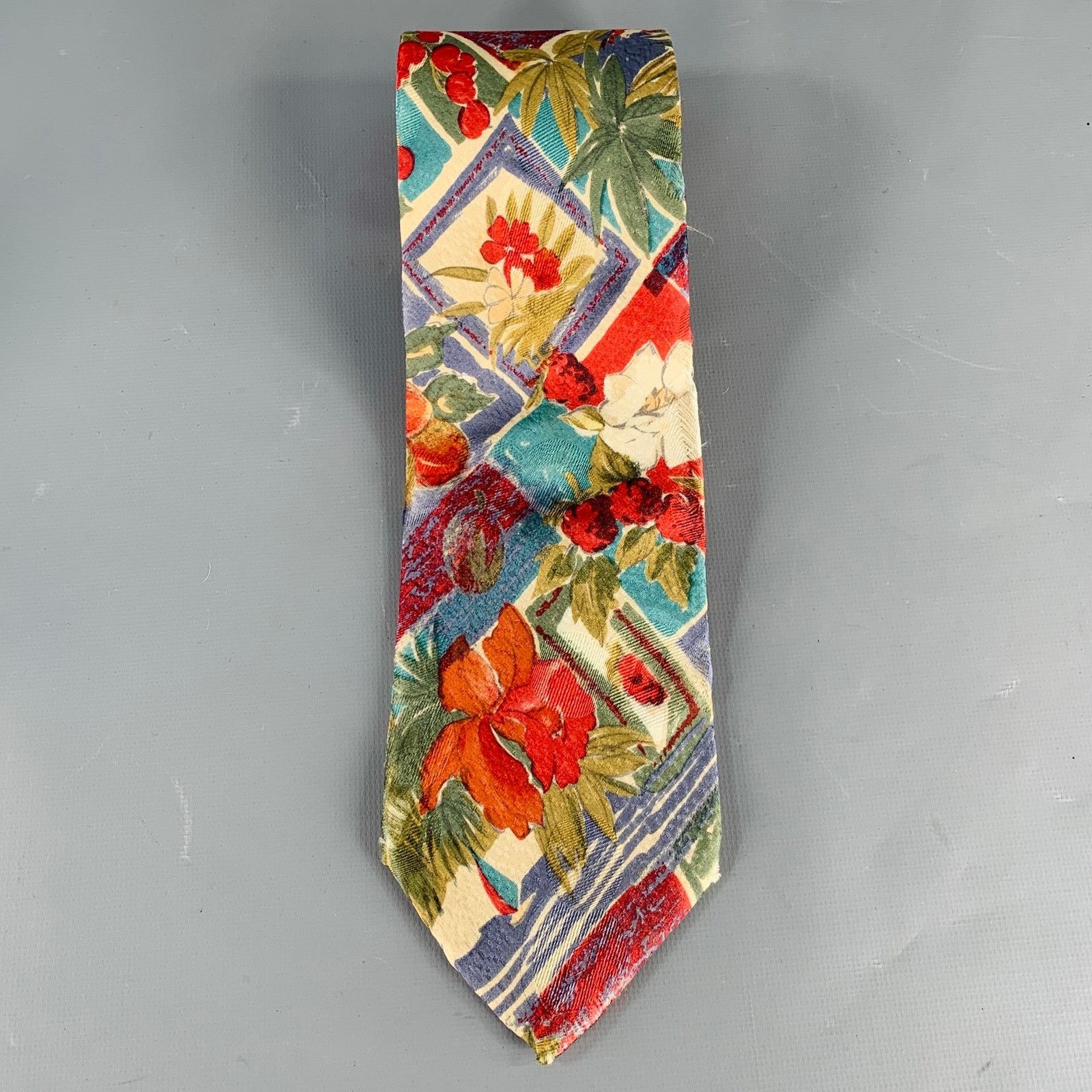 Ermenegildo Zegna ERMENEGILDO ZEGNA Multi Color Floral Silk Tie Size ONE SIZE - 2 Thumbnail