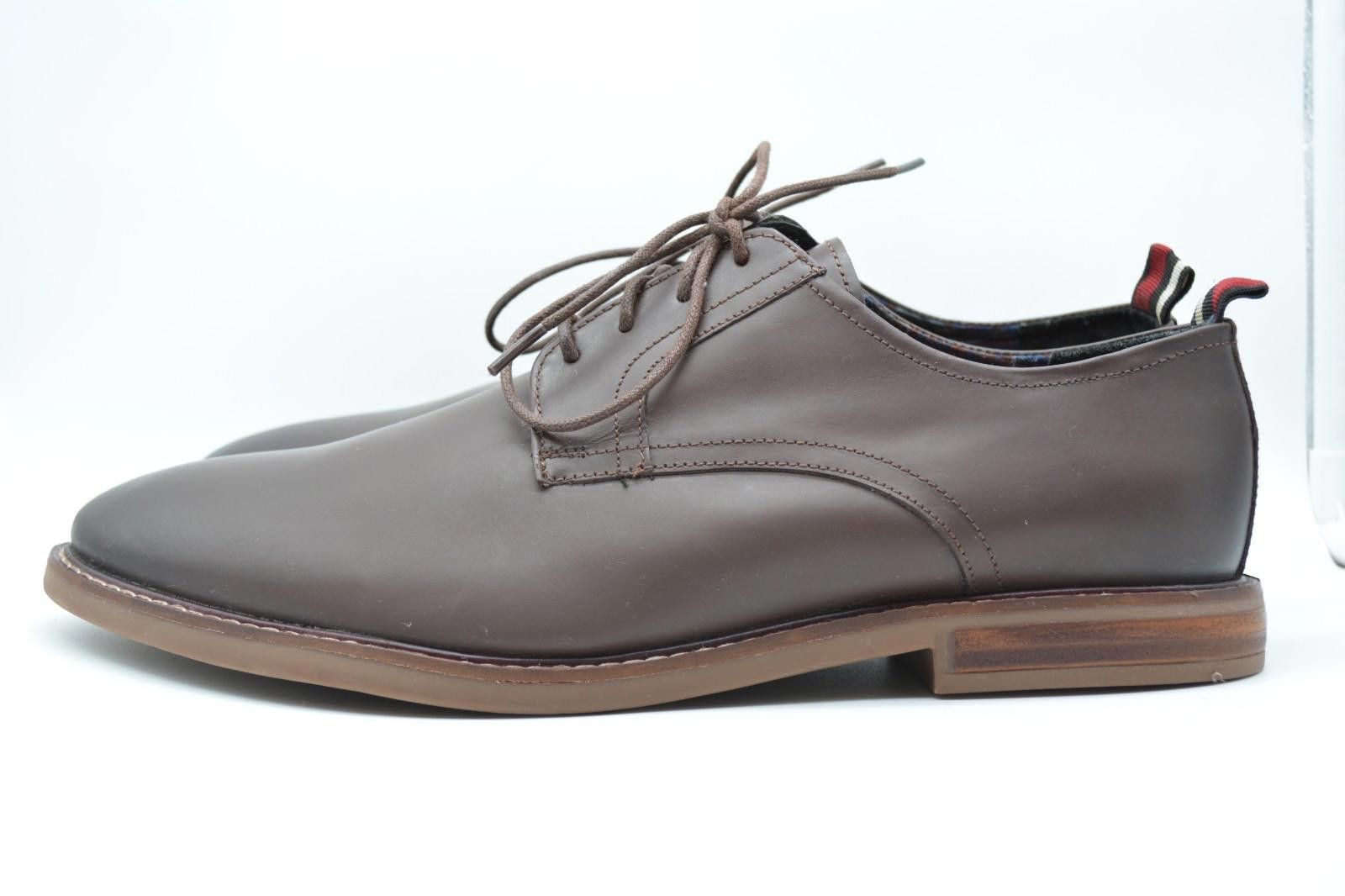 Ben Sherman Ben Sherman Birk Plain Toe Brown Leather Oxford Size 12 Size US 12 / EU 45 - 2 Thumbnail