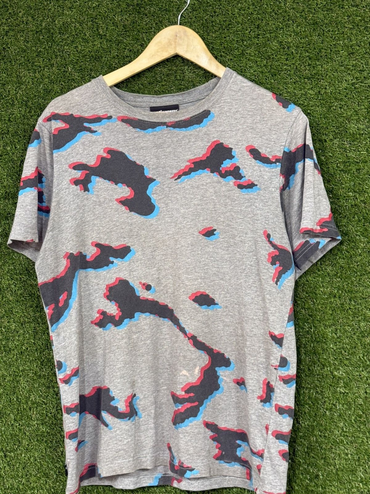 The Hundreds The Hundreds Grey Camo Logo Bomb Tee Shirt Small Size US S / EU 44-46 / 1 - 1 Thumbnail