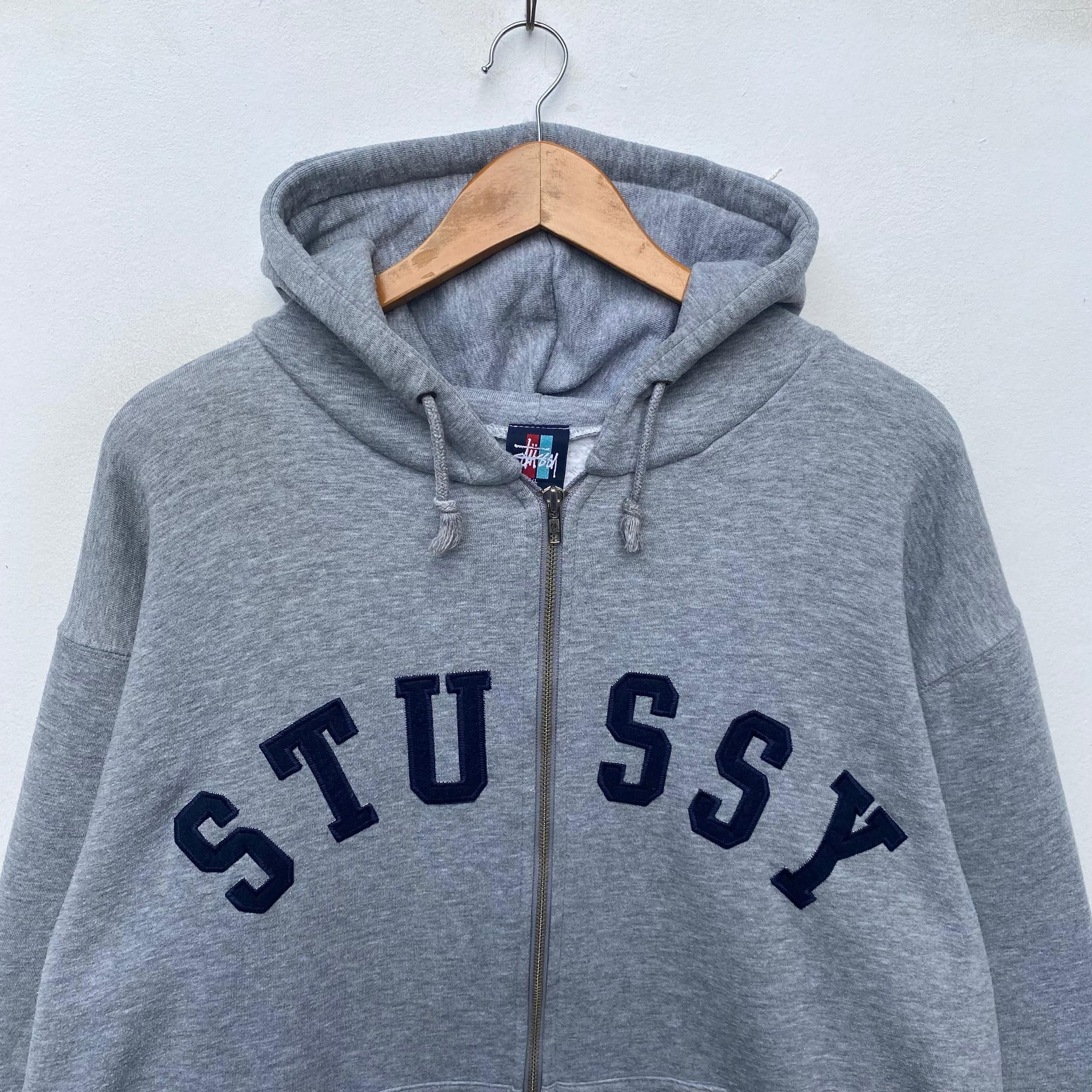 Stussy VINTAGE STUSSY HOODIE EXTRA LARGE ZIPPER SWEATER Size US XL / EU 56 / 4 - 3 Thumbnail