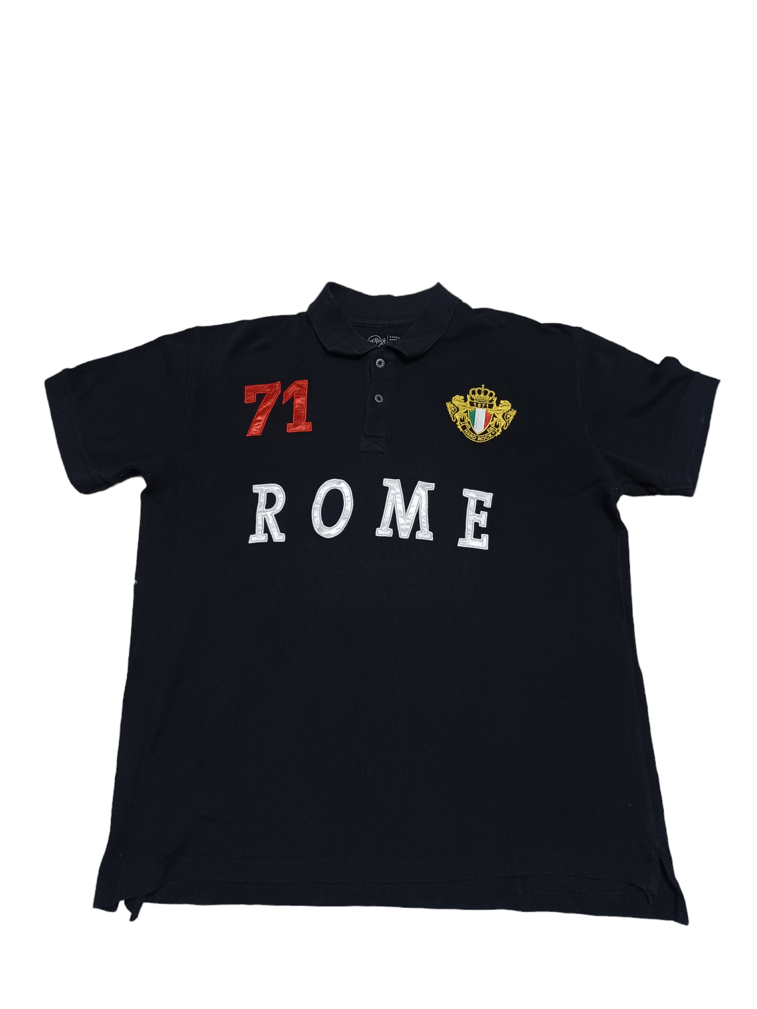 Hard Rock Cafe ROME BIGLOGO EMBROIDERED CHIEF KEEF PRL STYLE POLO SHIRT Size US XL / EU 56 / 4 - 1 Thumbnail