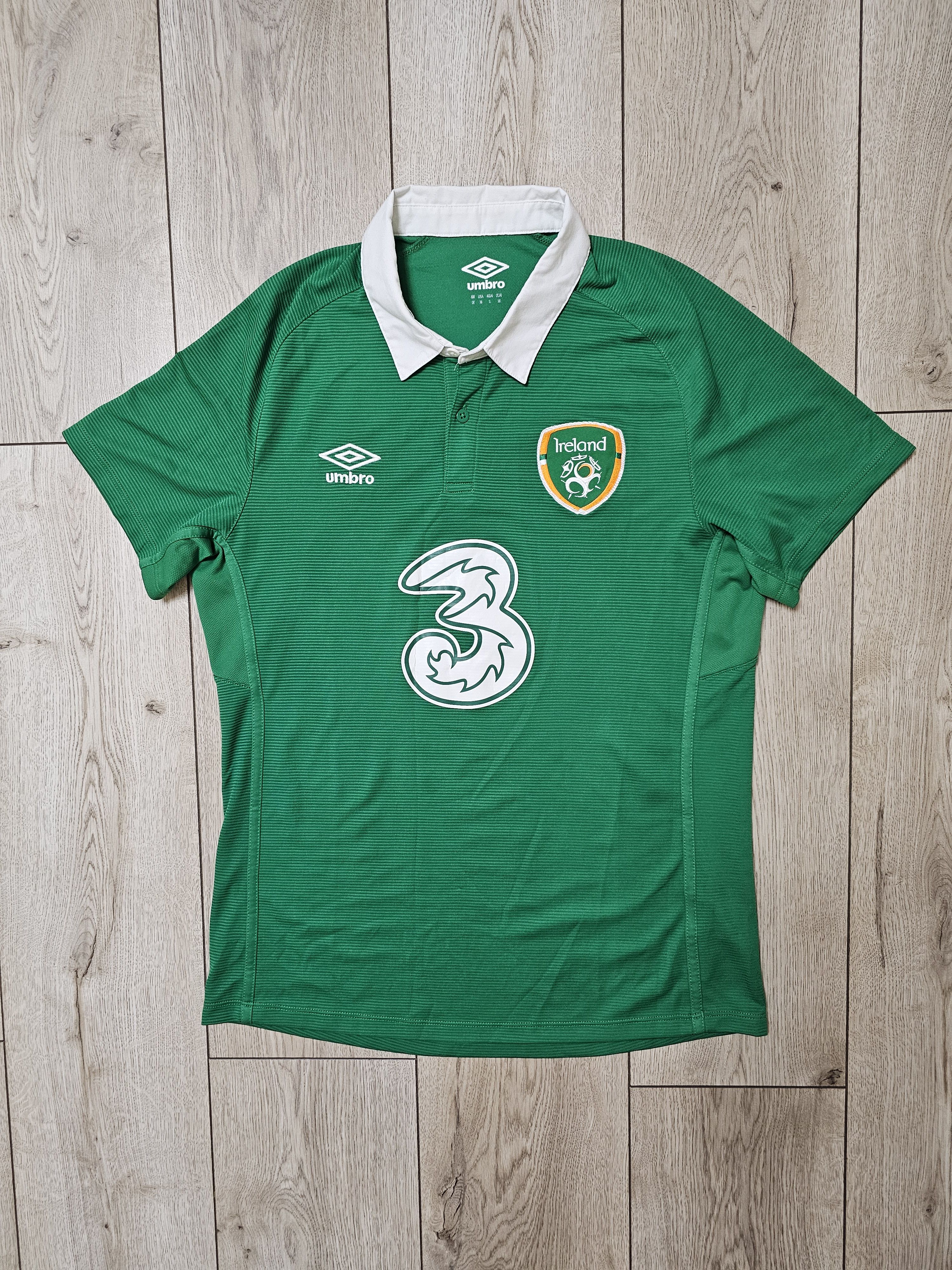 All Sport × New Balance IRELAND 2014 2015 HOME FOOTBALL SHIRT SOCCER JERSEY Size US M / EU 48-50 / 2 - 1 Thumbnail