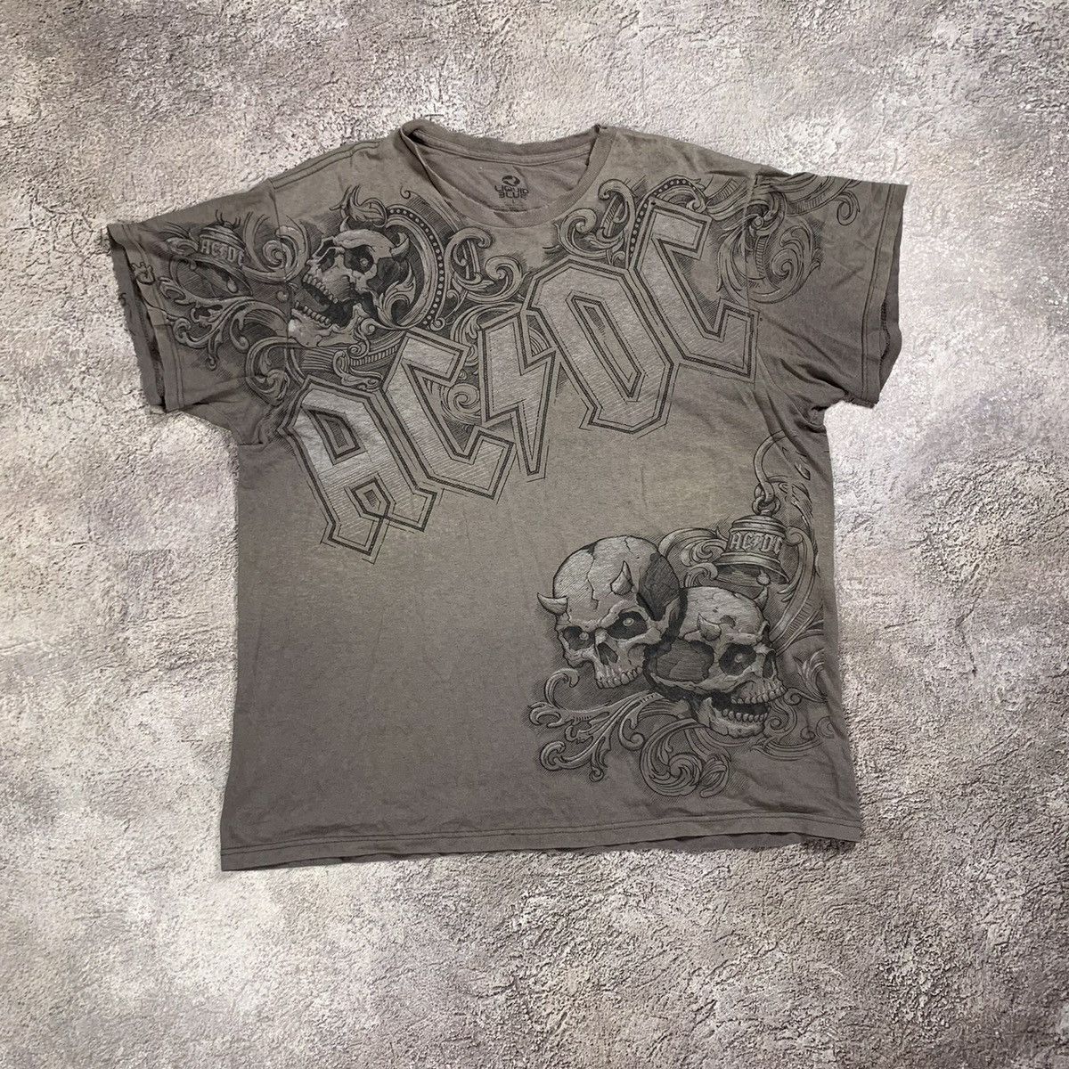 Vintage Vintage 90s Graphic Tee Horror Skull All Over Print Grunge L Size US L / EU 52-54 / 3 - 1 Thumbnail