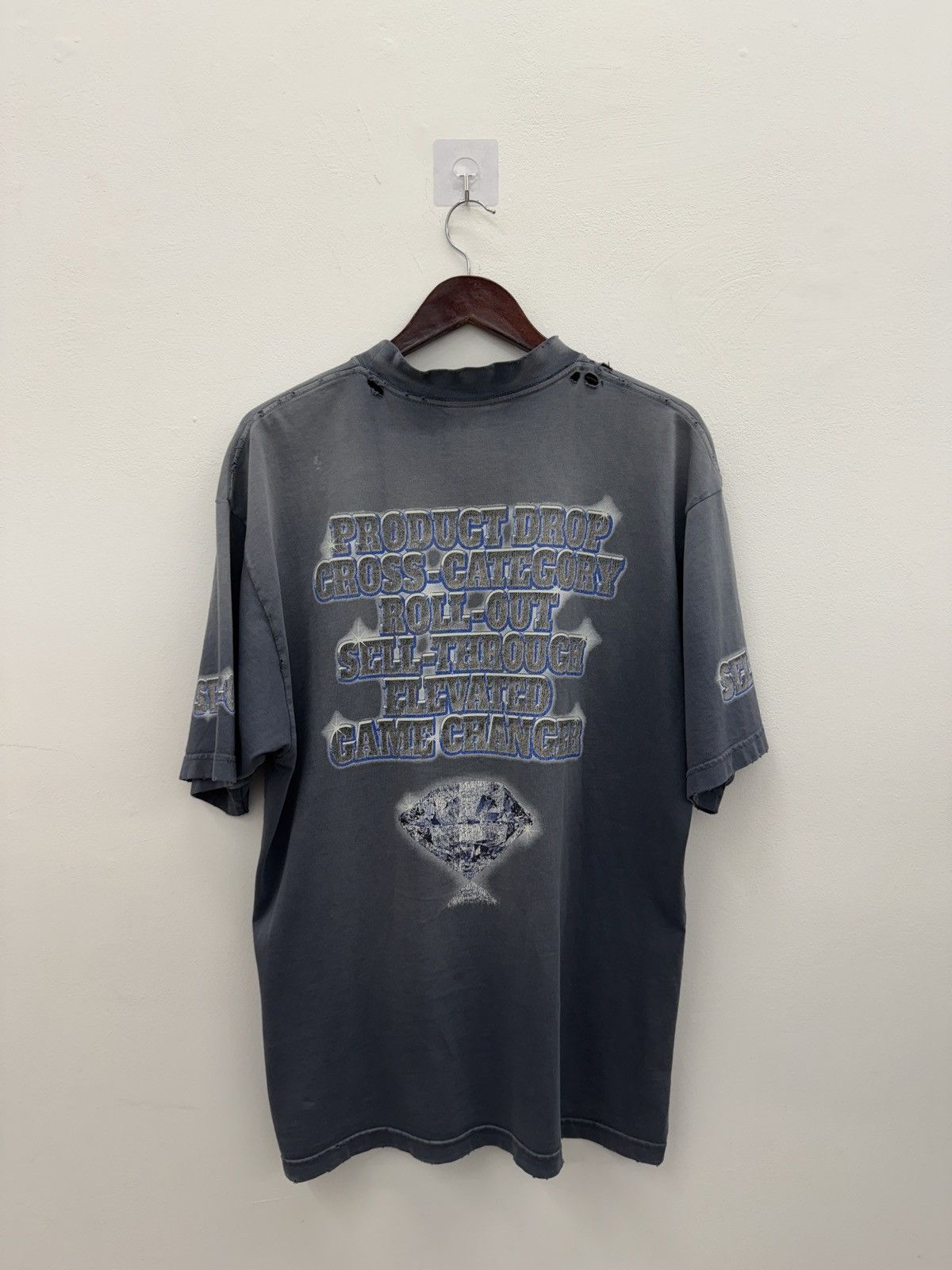 Balenciaga Balenciaga 24ss Now Buy Now Black Washed T-shirt Size US S / EU 44-46 / 1 - 2 Thumbnail