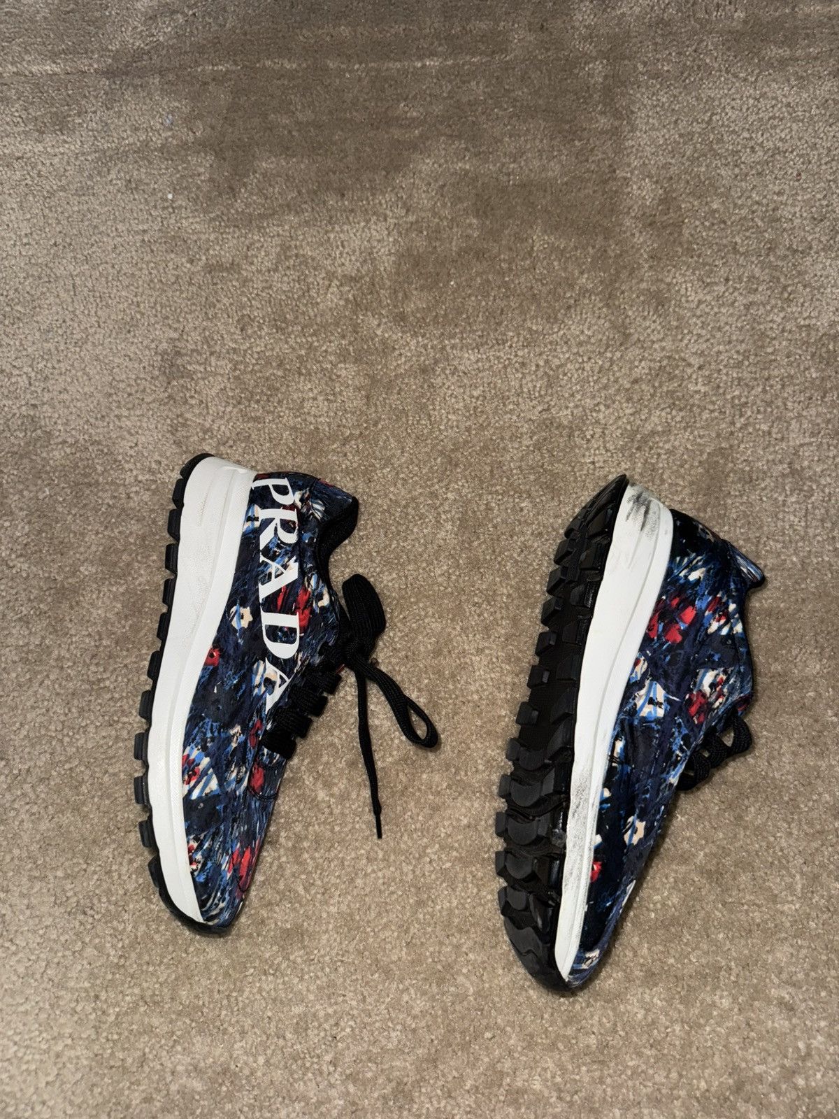 Prada Prada Women’s 1E552L (Nylon/St. Tweed graphic print Size US 8.5 / IT 38.5 - 5 Thumbnail