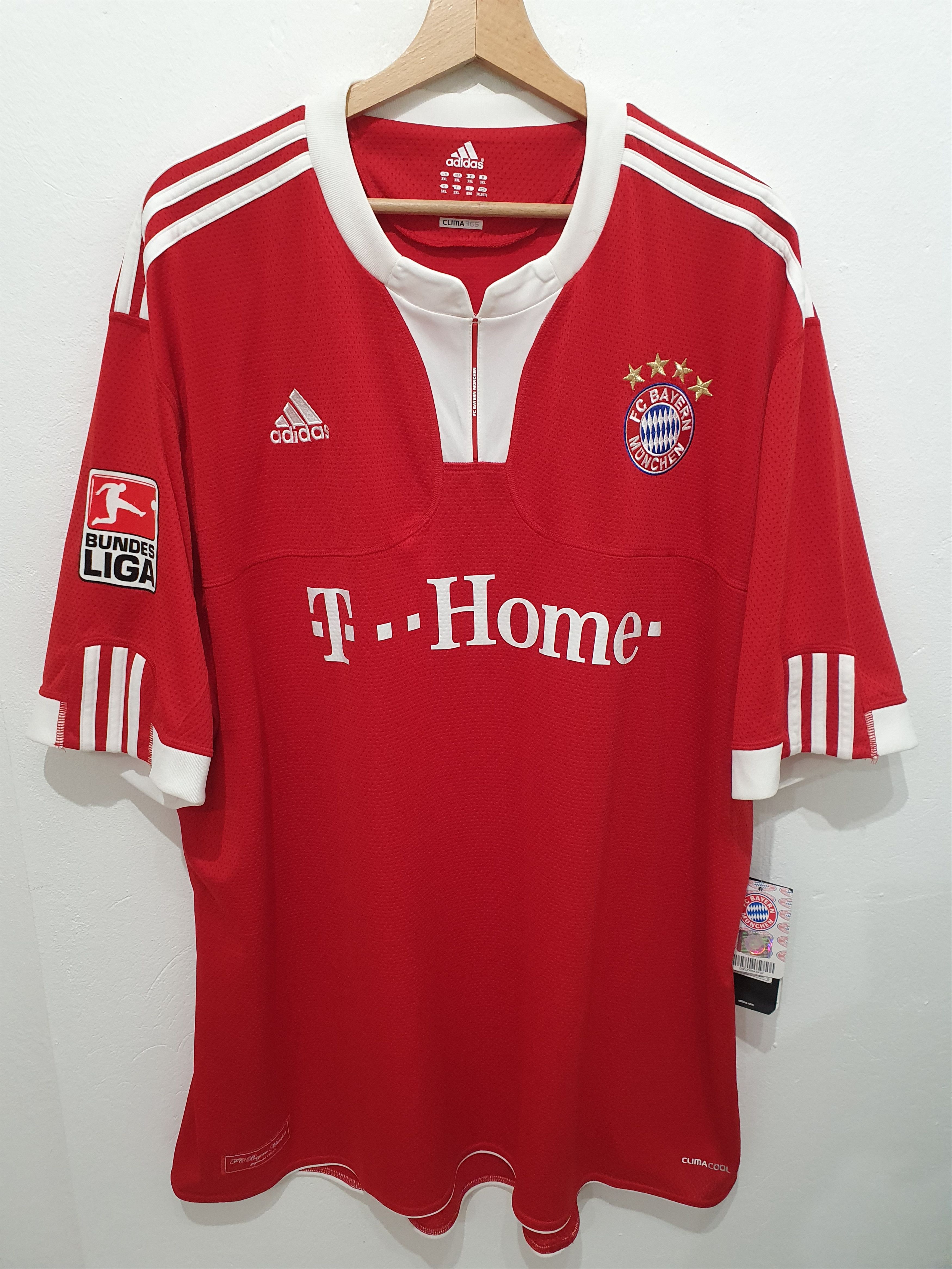 image of Adidas Bayern Munchen Munich Size 3Xl Xxxl New Shirt in Red, Men's