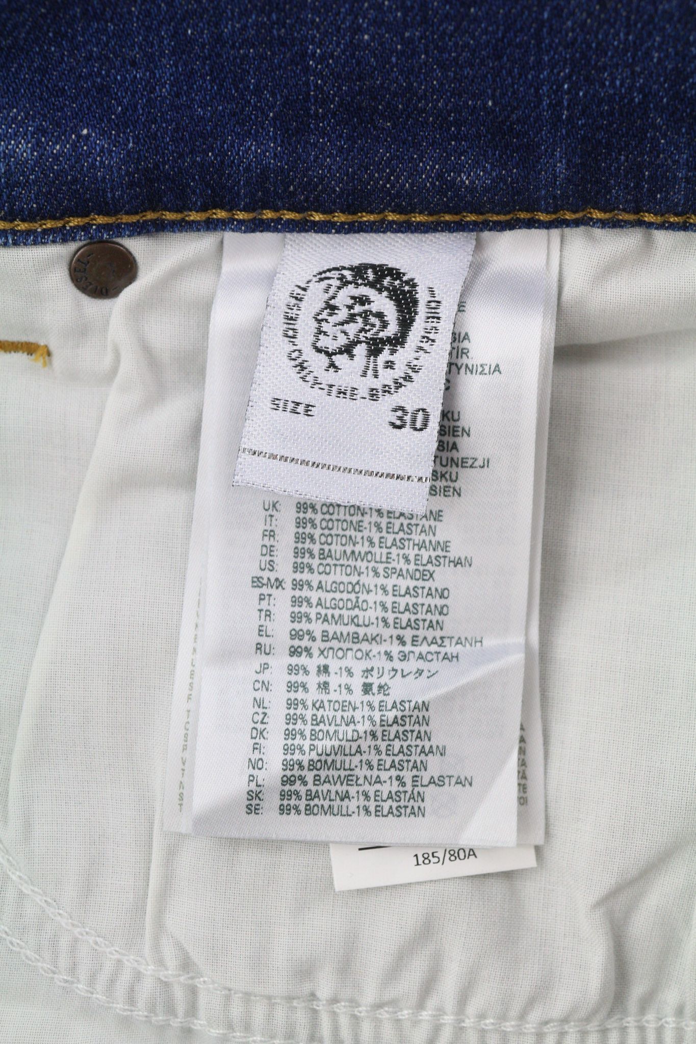 Diesel D-YENNOX 009NN W30/L32 Tapered Washed Denim Jeans 40160 Size US 30 / EU 46 - 9 Thumbnail