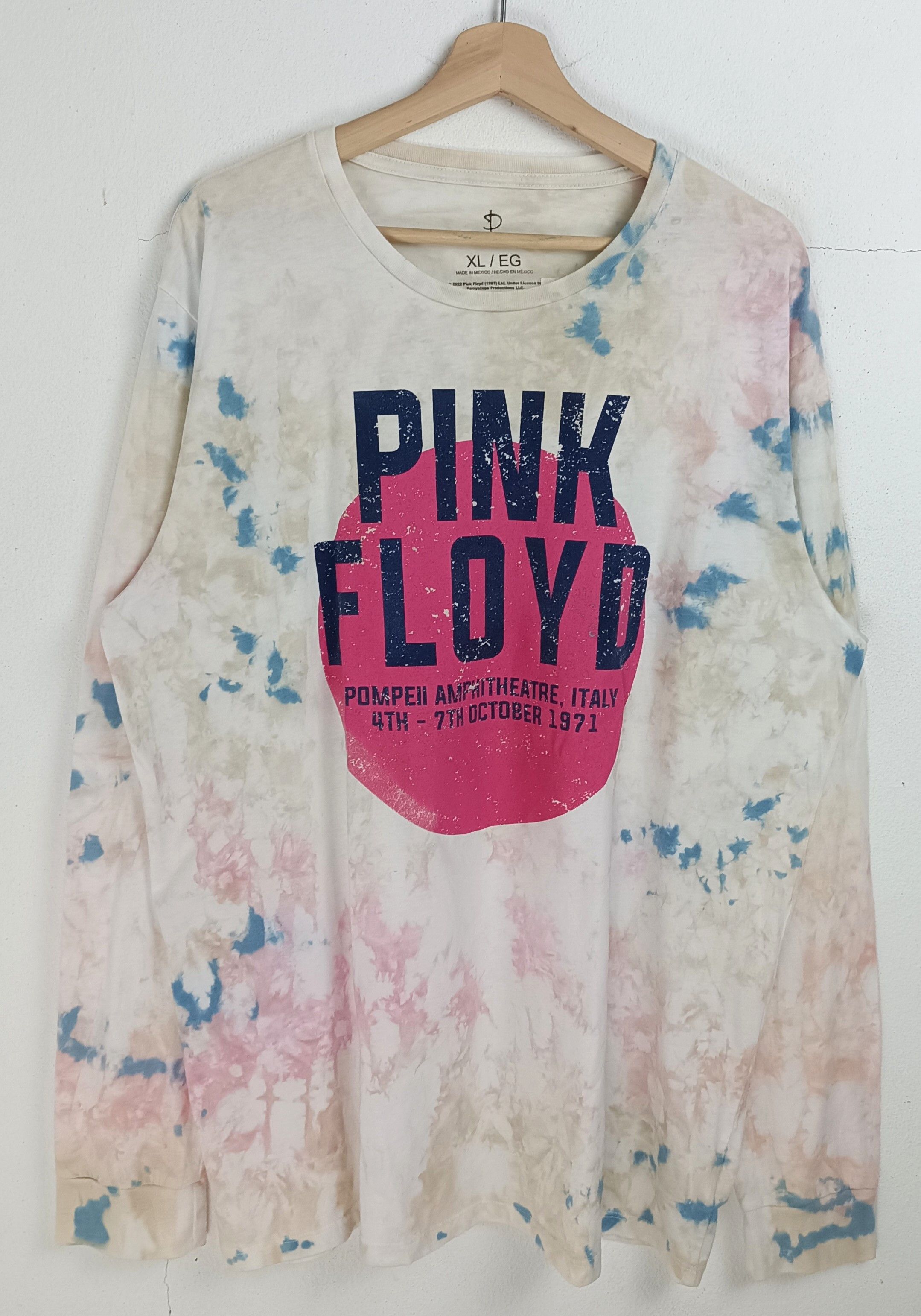 Band Tees VINTAGE PINK FLOYD TIE DYE POMPEII LIVE TEE VERY RARE Size US XL / EU 56 / 4 - 3 Thumbnail